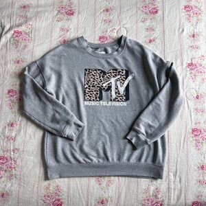 MTV Heather Gray Sweatshirt with Logo